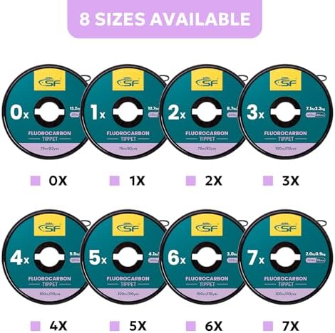 SF Clear Fluorocarbon Fly Fishing Tippet & Leader Line - Image 3