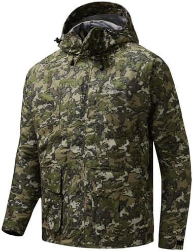 BASSDASH Walker-LW Breathable Waterproof Fishing Hunting Wading Jackets with Silent Outer Fabric for Men Women by Bassdash