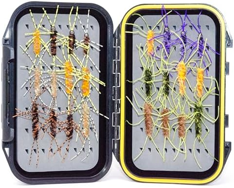 Outdoor Planet Premium Fly Fishing Flies Assortment | Waterproof Fly Box | Dry, Wet, Nymphs, Streamers, Wooly Buggers, Hopper, Caddis | Trout, Steelhead, Bass Fishing Lure Set - Image 4