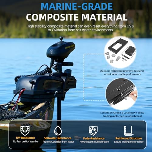 For Minn Kota 1854021 Quick Release Bracket MKA-21 fits Ulterra, Terrova, Deckhand 40, PowerDrive, PowerDrive V2 /Pontoon Trolling Motors, For Minn Kota Trolling Motor Mounting Bracket - Image 4