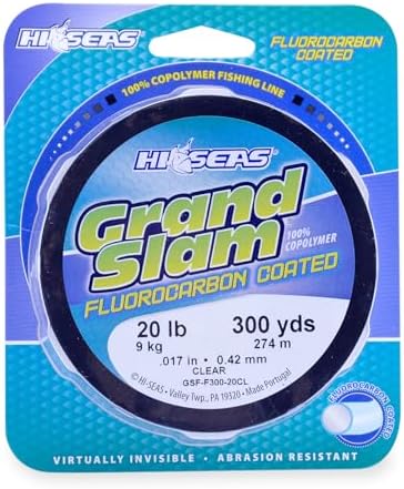 HI-SEAS Grand Slam Fluorocarbon Coated Fishing Line by Hi-Seas