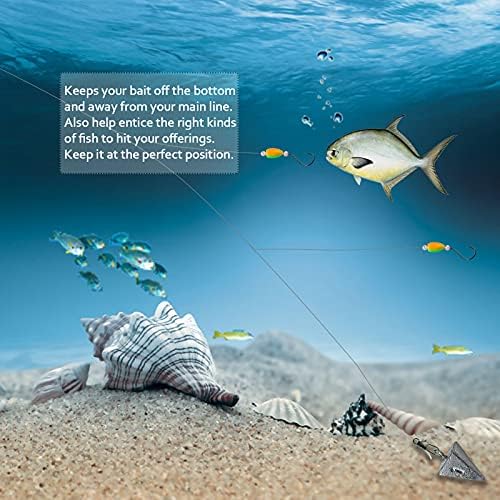 Dovesun 220/104/80/60/54/52/42pcs Pompano Rig Floats for Surf Fishing Foam Bobbers for Fishing Fly Fishing Bobbers Floats Bright Color Kit/Round/Cylindrical/Heart/Bullet/Pill/Spin Shape - Image 4