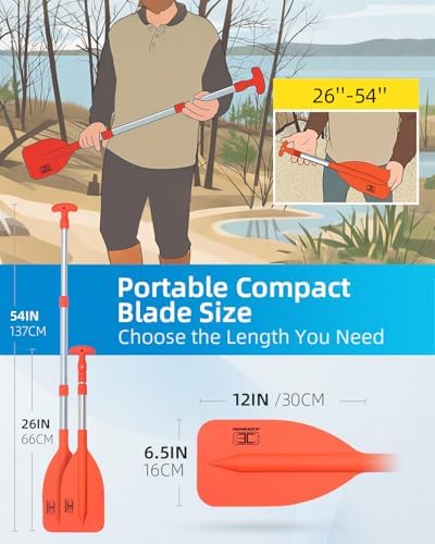 OCEANBROAD Emergency Paddle 21''-42''(Assembling Required)/26''-54'' - Image 5