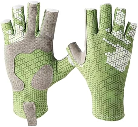 SUJAYU Anti-Slip Silicone Fishing Gloves for Men & Women - UV Sun Protection for Sailing, Kayaking, Paddling, Rowing - Fly Fishing Accessories by SUJAYU