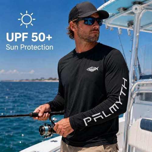 Palmyth Fishing Shirts for Men Long Sleeve UPF 50+ T Shirt Sun Protection - Image 3