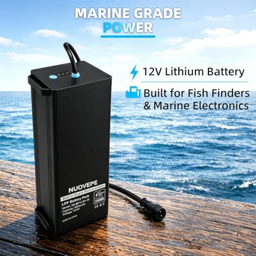 12V Portable Lithium Fish Finder Battery Kit, Aluminum Alloy Case - Image 2