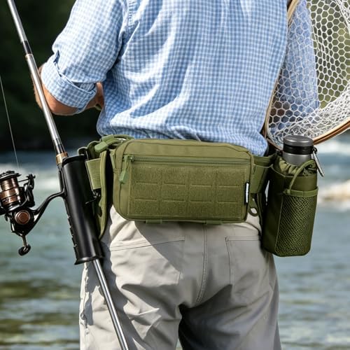 Fly Fishing Fanny Pack with Rod Holder & Adjustable Straps - Image 3