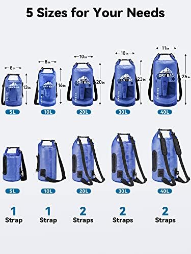 HEETA Dry Bag Waterproof Backpack with Phone Case 5L/10L/20L/30L/40L - Image 2