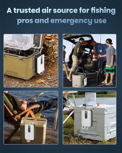 Pawfly USB Rechargeable Bait Aerator for Fishing, Portable Oxygen Pump for 5 to 100 Gallon Buckets, Livewells and Minnow Tanks - Image 3