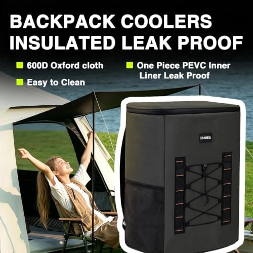 Backpack Cooler Insulated Leakproof, Soft Cooler Backpack for Beach - Image 2