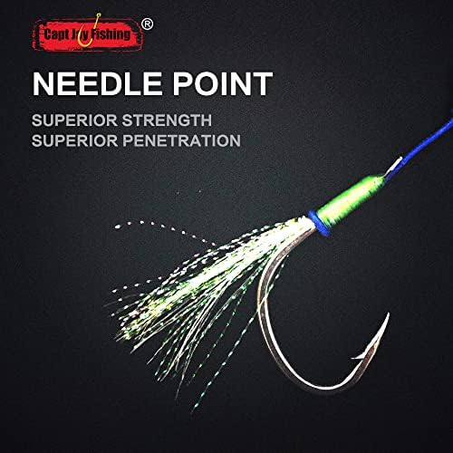 Capt Jay Fishing Assist Hooks - Jigging Slow Fast Jigs Stinger Hook for Dancing and Fishing - Image 4