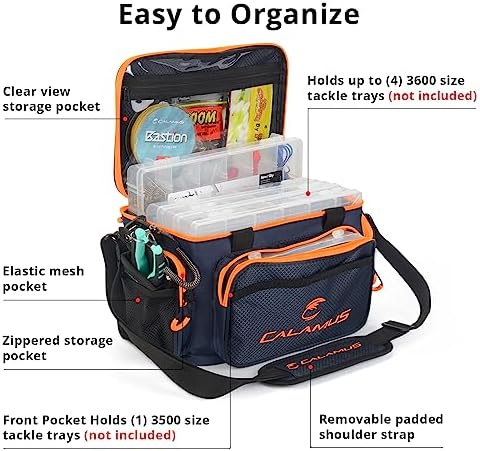 Calamus TB61 Fishing Tackle Bag, Fishing Gear, Gifts for Angler, Orange - Image 2