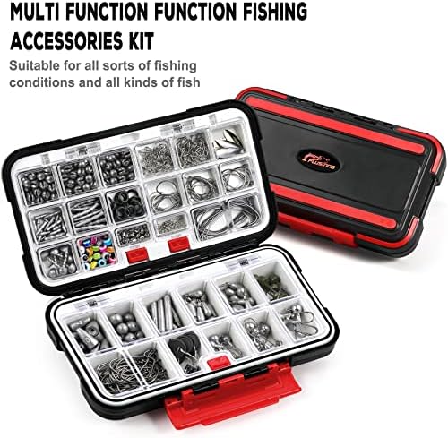 PLUSINNO 253/387pcs Fishing Gear Accessories Kit, Fishing Tackle Box with Tackle Included, Fishing Hooks, Fishing Weights Sinkers, Spinner Blade, Fishing Equipment for Bass Trout Bluegill Crappie - Image 2