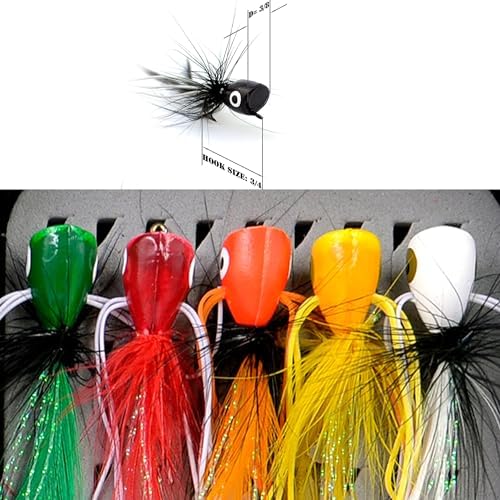 Fly Fishing Flies Kit/Trout/Salmon/bass Flies Streamers Dry/Wet Flies.Nymphs,Fly Poppers (with Waterproof Fly Box) - Image 3