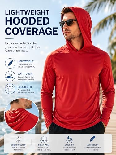 ZITY Men's Lightweight Pullover Hoodie UPF 50+ Fishing Shirts Sweatshirt - Image 3