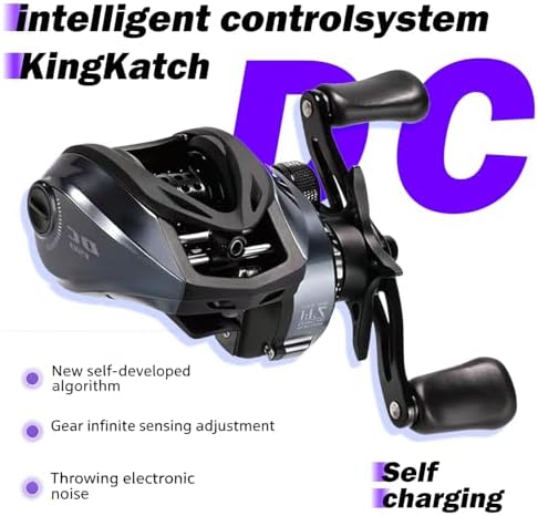 DCast Baitcasting Fishing Reel with Digital Anti-Backlash Control & Smart Braking System, Lightweight Easy-Cast Baitcaster for Bass Fishing - Image 2