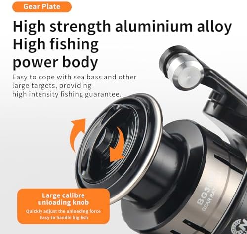 Big Game Surf Spinning Fishing Reel, 44Lbs Max Drag Saltwater Fishing Reels - Image 5