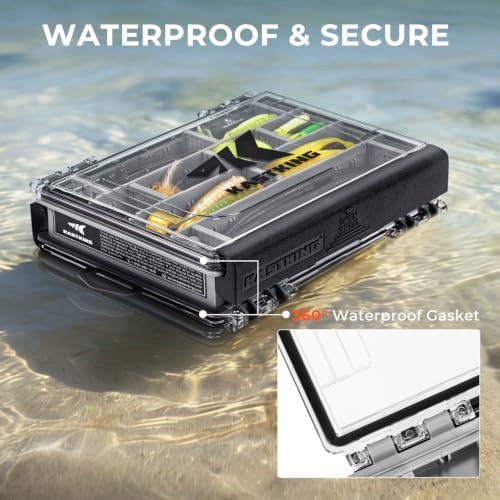 KastKing HyperSeal 3500 Double-Sided Waterproof Fishing Tackle Box, 2 Packs - Image 2