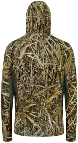 BASSDASH Men's UPF 50+ Camo Long Sleeve Hunting Fishing Hoodie Shirt - Image 2