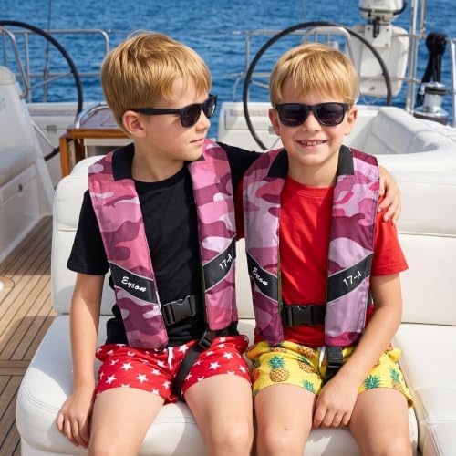 Automatic Inflatable Life Jacket, Preserver PFD for Kids,Life Vest for Kid,Supports Weight up to 160 pounds(YSH725) - Image 6