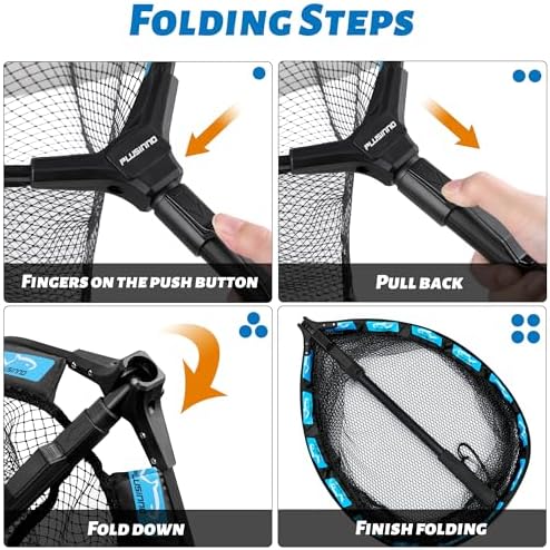 PLUSINNO Fishing Net Fish Floating Landing Net with Handle - Image 5