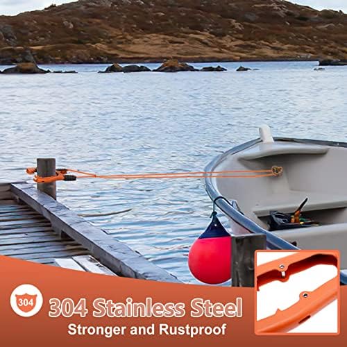 Kayak Anchor Grip, Stainless Steel Boat Anchor with 5mm Paracord - Image 5
