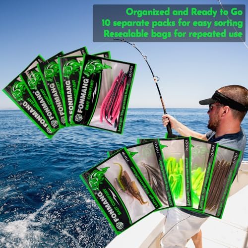 FONMANG Fishing Lures - Tackle Box with Tackle Included, Fishing Kit with VIBs, Frogs, Minnows, Soft Baits, Hooks & Weights Accessories, Freshwater Lure Kit for Bass Walleye Trout - Image 5