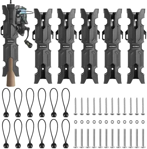 6Pcs Boats Fishing Rod Holders,Wall Mounted Fishing Rod Holder Bracket Tube by FLAVOCAL