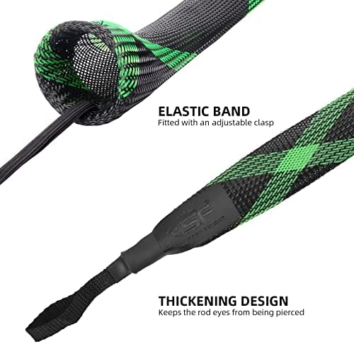 SF Fishing Rod Socks Pole Sleeve Cover Protector Gloves - Image 3