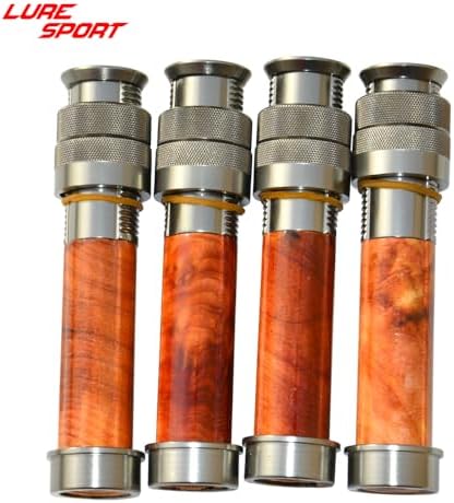 Luresport Wood Aluminum Reel seat with End Cap Fly Fishing Rod Building Component Repair Fly Rod DIY Accessory - Image 6