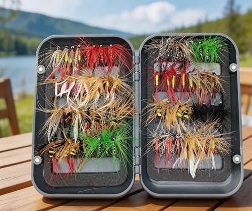Fly Fishing Flies Nymphs for Fly Fishing Trout Lures with Magnetic Fly Box - Image 6