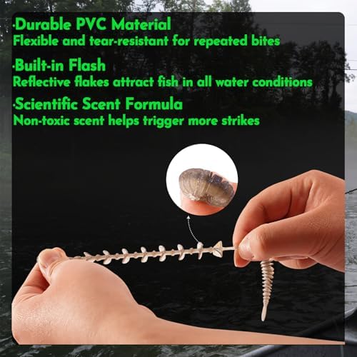 FONMANG Fishing Lures - Tackle Box with Tackle Included, Fishing Kit with VIBs, Frogs, Minnows, Soft Baits, Hooks & Weights Accessories, Freshwater Lure Kit for Bass Walleye Trout - Image 3