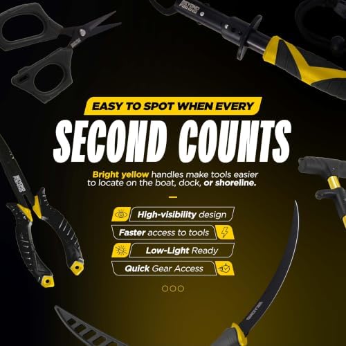 Beyond Fishing 5-Piece Fishing Tool Kit - Pliers, Fillet Knife, Hook Remover, Lip Gripper, and Braid Scissors - Saltwater Fishing Gear and Fishing Essentials for Men - Image 6