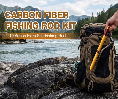 Carbon Fiber Tenkara Fishing Rod Kit Bank Poles for Catfishing All Waters - Image 4