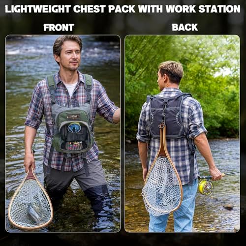 QualyQualy Fly Fishing Combo with Chest Pack, Fly Fishng Net - Image 5