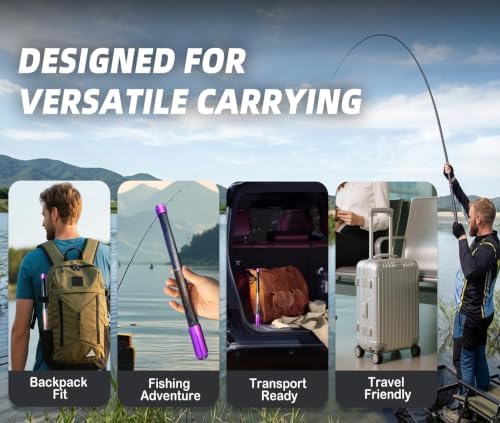 Telescopic Tenkara Fly Fishing Rod, Lightweight Freshwater Stream Fishing Pole for Panfish and Trout - Image 3