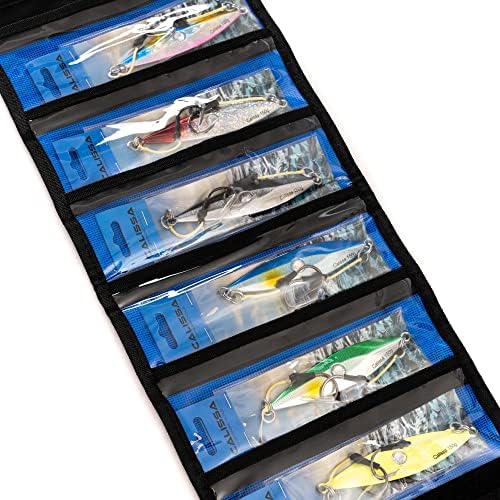 Calissa Offshore Tackle Fast Fall Jig 80g 150g 250g 300LBS Assist Hooks 3/0 Butterfly - Vertical Speed Lure Slow Pitch Flat - Glow Color Painted on Both Sides - Image 2