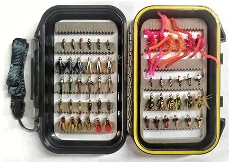 Wifreo Fly Fishing 54 Nymph Flies Assortment BH Wet Fly for Trout Flyfishing with Waterproof Fly Box by wifreo