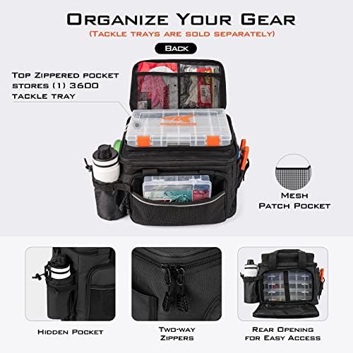 KastKing KarryAll Fishing Tackle Bag, Saltwater & Freshwater Gear Storage - Image 3