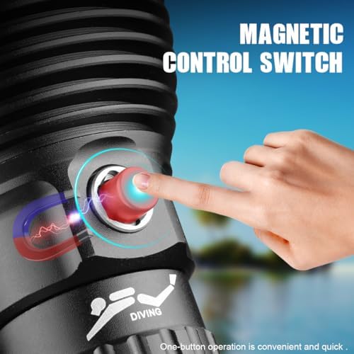 3000LM IPX8 Waterproof Diving Flashlight 3 Modes Scuba Light - Image 3