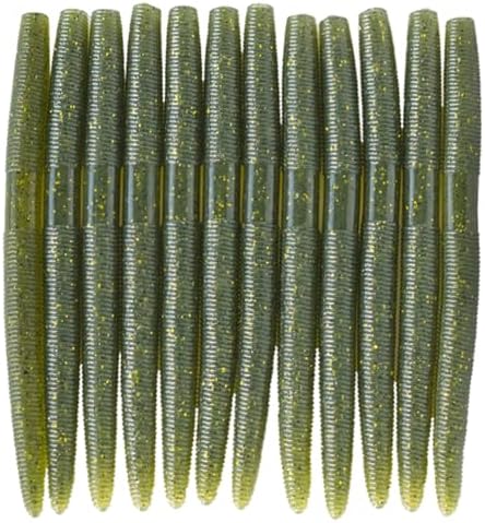 5'' Senko Bait Soft Stick Worms for Wacky Rig Bass Fishing by nawaish