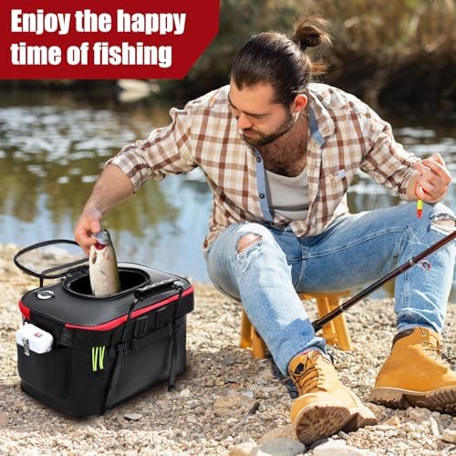 2 Pcs Fishing Bucket and Live Bait Aerator - Image 4