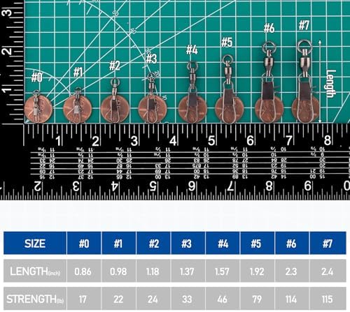 Dr.Fish 30 Pack Ball Bearing Snap Swivels, Swivels Fishing Tackle with Safety Interlock Snap Saltwater Freshwater Stainless Fishing Clips Clasp Leader Line Hook Sinker Connector - Image 2
