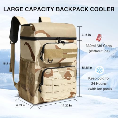Backpack Cooler Insulated Leakproof, Soft Cooler Backpack for Beach - Image 2