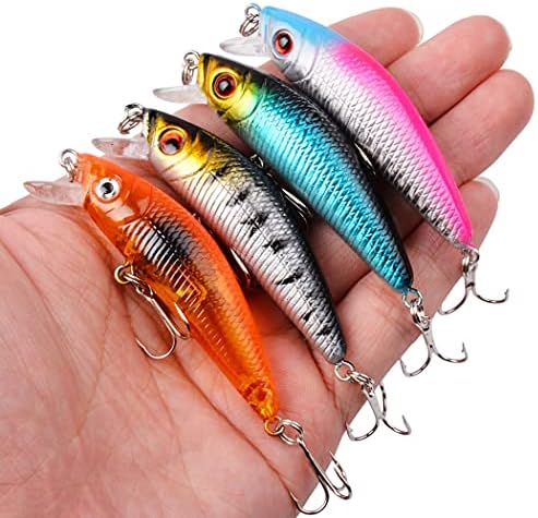 Aorace Fishing Lures Kit Mixed Including Minnow Popper Crank Baits with Hooks for Saltwater Freshwater Trout Bass Salmon Fishing - Image 5