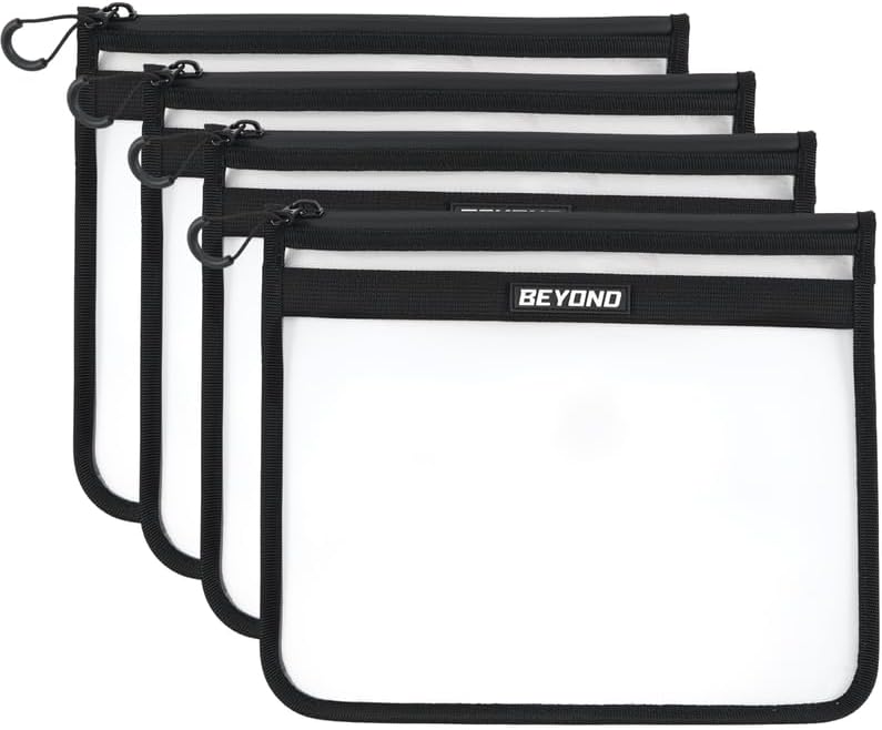 Beyond Fishing DryVault Tackle Storage Bag – Soft Plastic Bait Storage, Fishing Tackle See Through Bait Bag, Water-Resistant, Durable & Transparent Soft Bait Organizer for Easy Gear Access by BeyondBraid