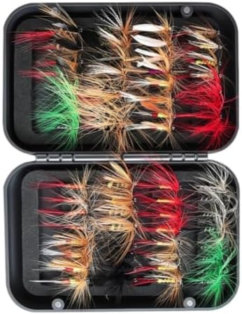 Fly Fishing Hooks Set 40PCS Hand-Tied Lures Trout Bass(64 Pieces, 50g Each) - Image 2