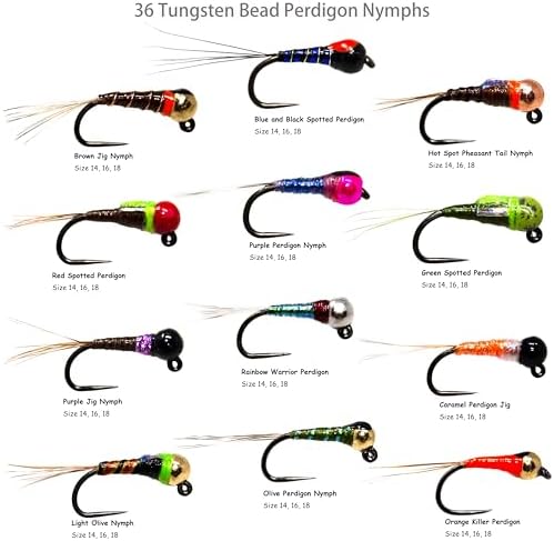 Outdoor Planet 24/48/66/72 Premium Hand Tied Fly Fishing Flies Assortment | Fly Boxes Included | Dry, Wet, Nymphs, Streamers, Wooly Buggers, Terrestrials | Trout, Bass Lure Set, Kit, Gift - Image 4