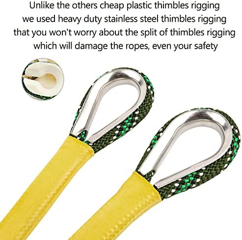 X XBEN Outdoor Climbing Rope 10M(32ft) 20M(64ft) 30M(96ft) 50M(160ft) 70M(230ft) 152M(500FT) 352M(1000FT) Static Rock Climbing Rope for Escape Rope Ice Climbing Equipment Fire Rescue Parachute - Image 3