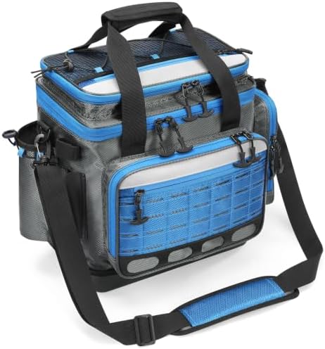 KEXMO Fishing Saltwater Tackle Box Bag, Waterproof Tackle Bag for Men by KEXMO